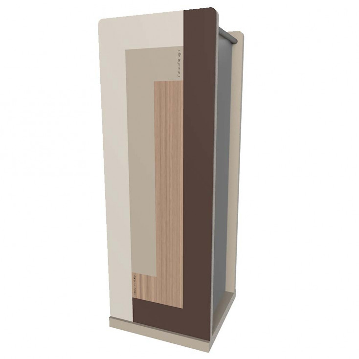 Portaombrelli in legno dal design moderno e con vaschetta interna