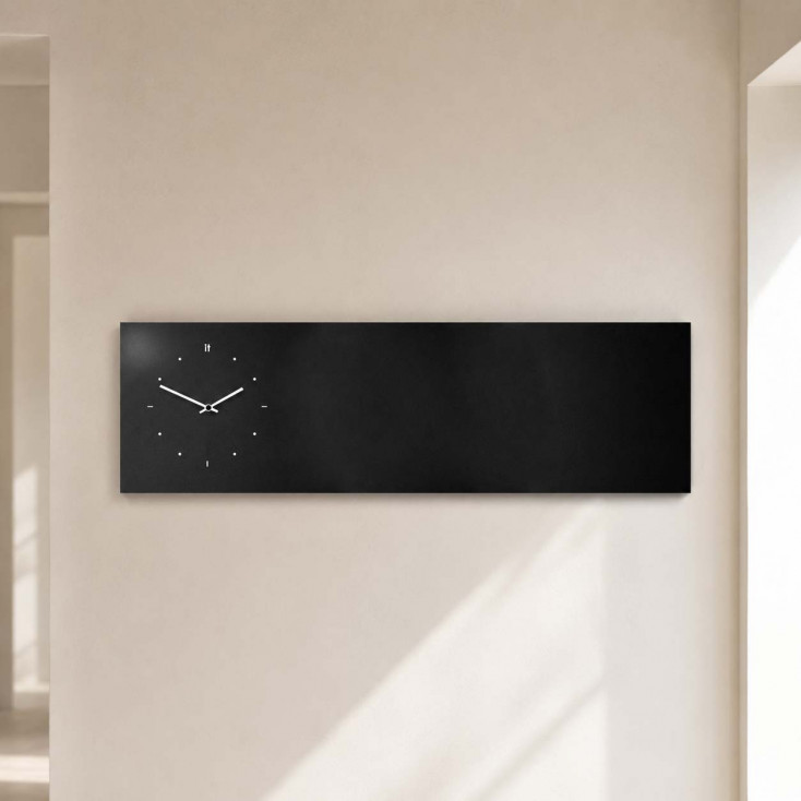 Orologio da parete orizzontale lavagna magnetica e accessori per foto
