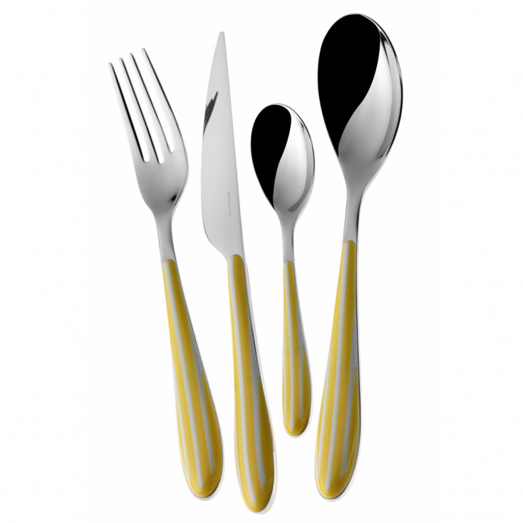 Posate da tavola in acciaio set 24pz linea "Zebra"