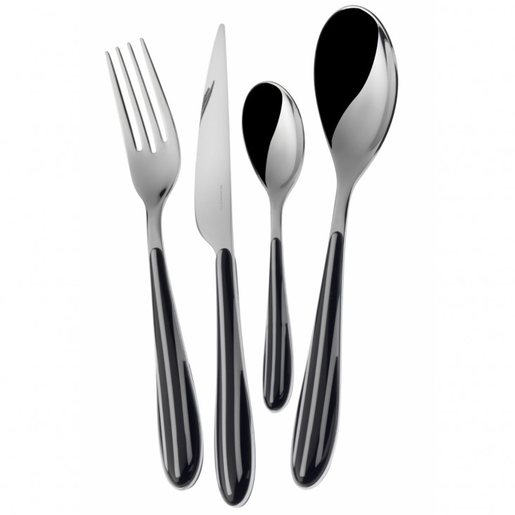 Posate da tavola in acciaio set 24pz linea "Zebra"