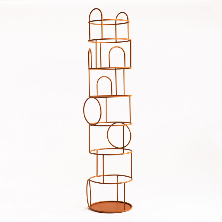 Appendiabiti da terra in acciaio di design moderno "Zenobio"