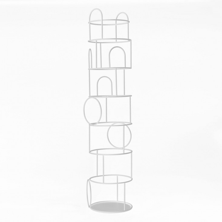 Appendiabiti da terra in acciaio di design moderno "Zenobio"