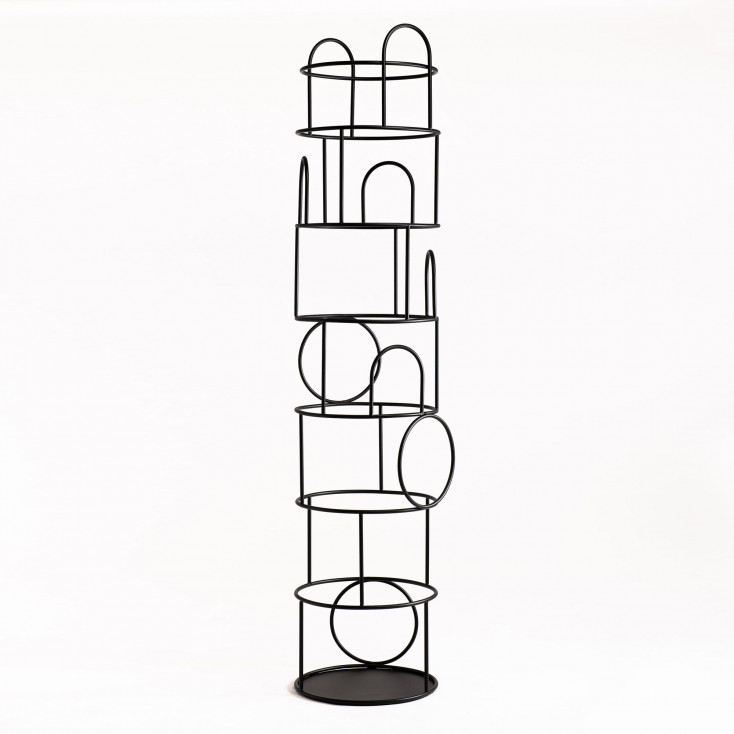 Appendiabiti da terra in acciaio di design moderno "Zenobio"