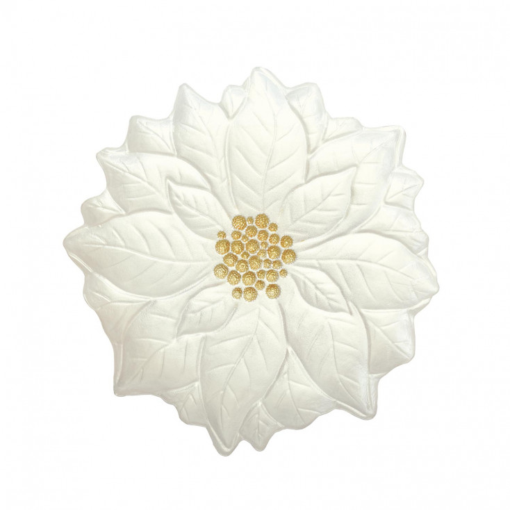 Piatto in vetro forma fiore