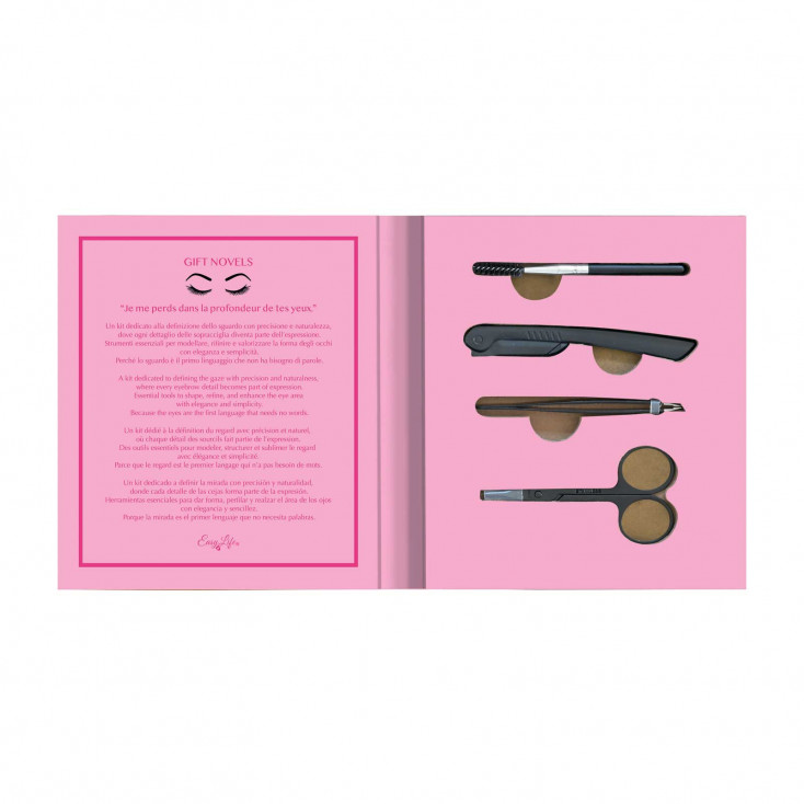 Set sopracciglia 4 pezzi con scatola regalo