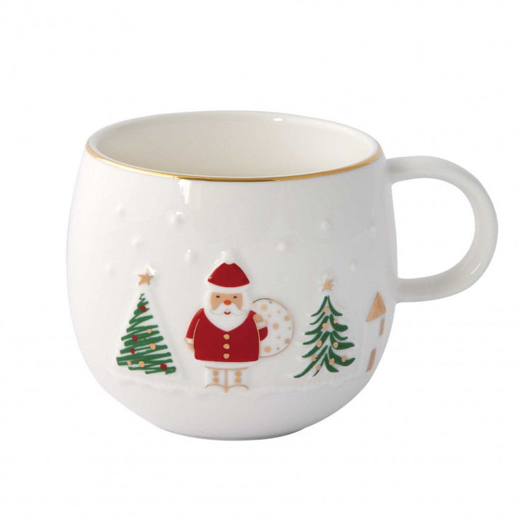 Tazza per colazione con Babbo natale