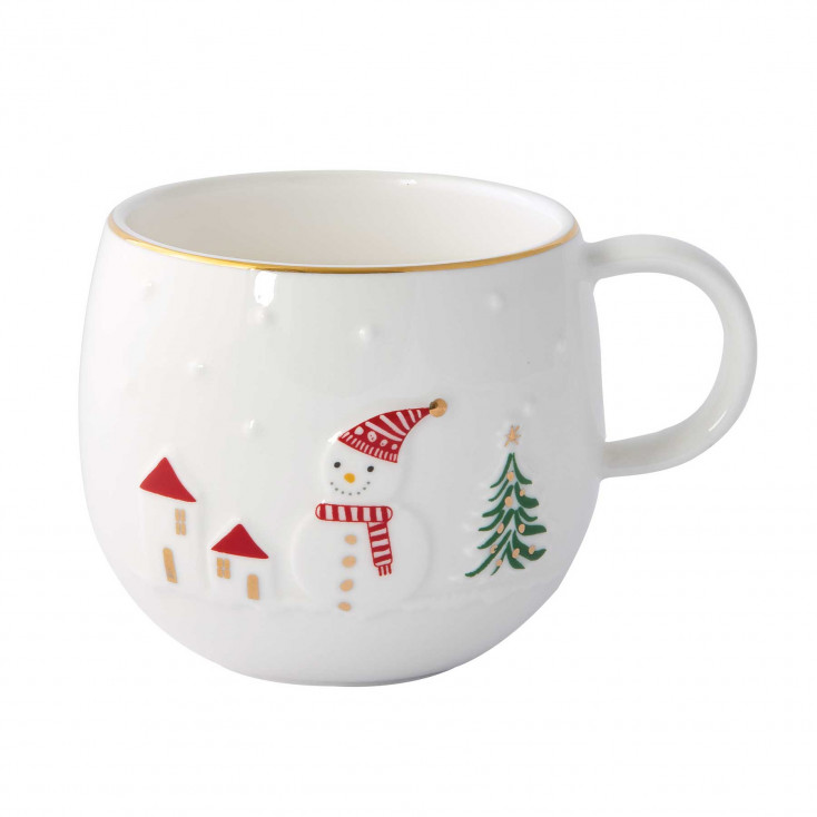 Tazza per colazione con Pupazzo di neve