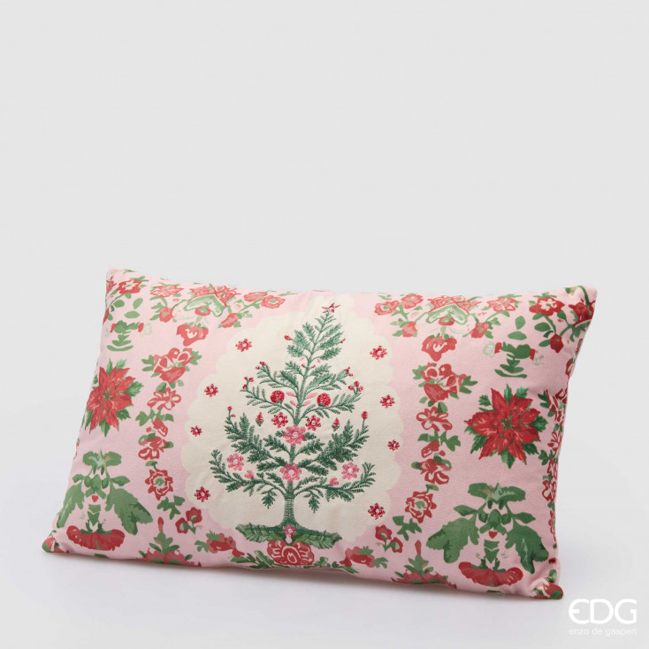 Cuscino rettangolare con decori natalizi