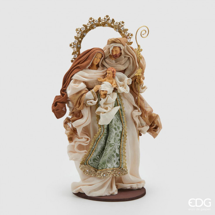 Decorazione natalizia statuina alta con la natività King con base