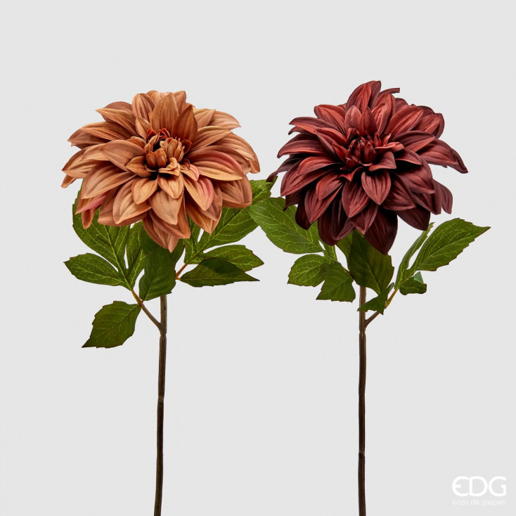 Piantina artificiale Dalia Glory 2 colori assortiti