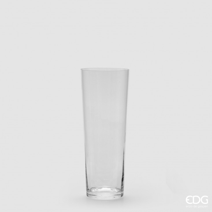 Vaso in vetro svasato alto