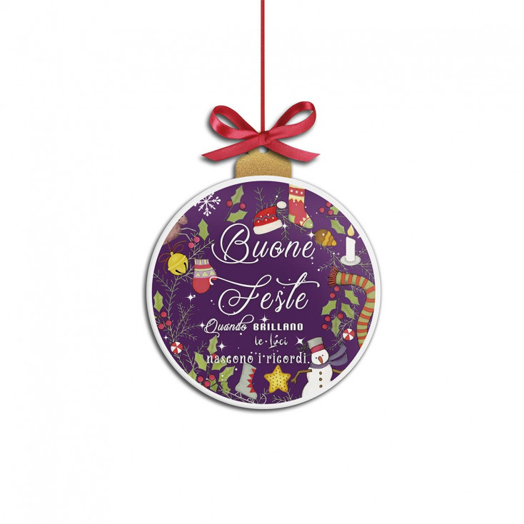 Decorazione per albero di natale "Buone Feste"
