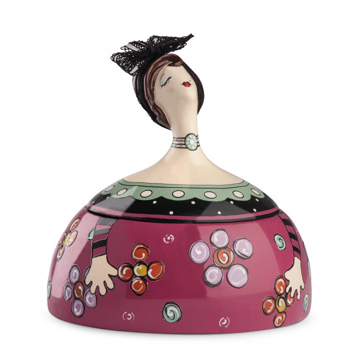 Porta gioie in ceramica smaltata