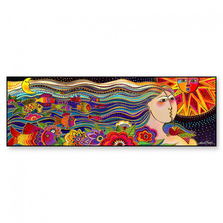 Quadro contemporaneo in tela dipinto a mano Marina