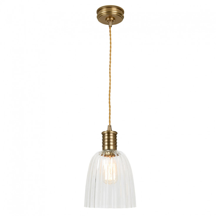 Lampada a sospensione moderna in acciaio con diffusore singolo in vetro