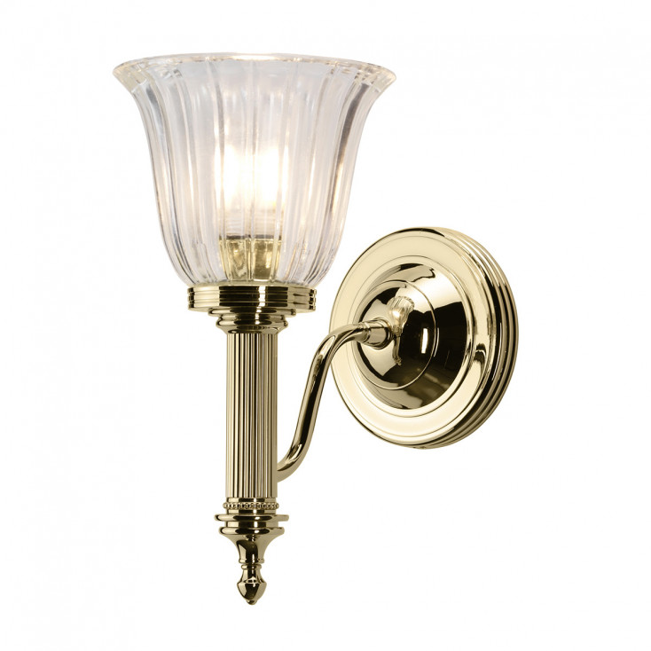 Lampada da parete da design classico con diffusore in vetro a LED G9