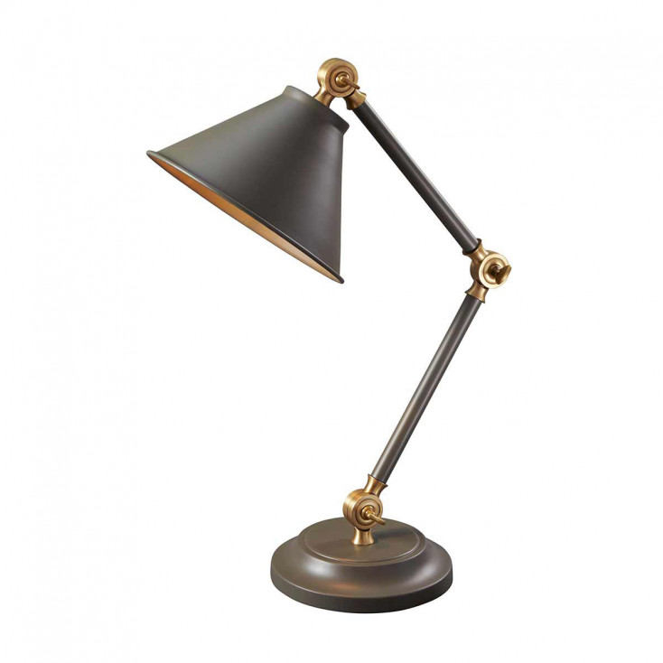 Lampada da tavolo struttura e diffusore in acciaio dal design moderno