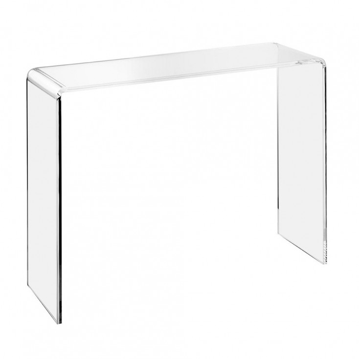 Consolle per ingresso con struttura grande in plexiglass dal design moderno