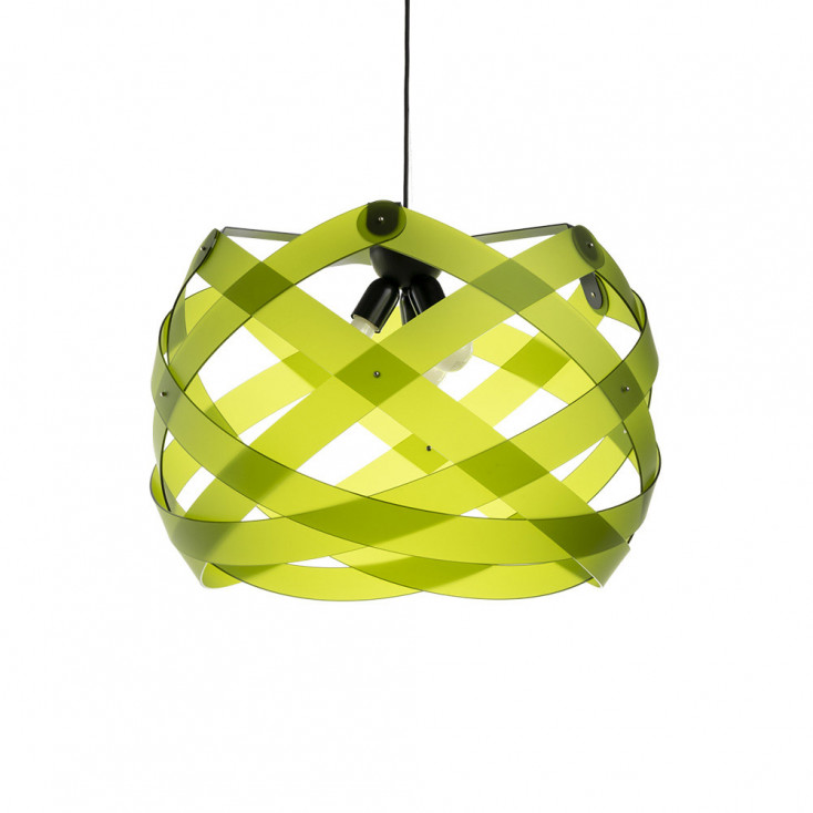Lampada a sospensione con diffusore grande in plexiglass con 3 lampadine