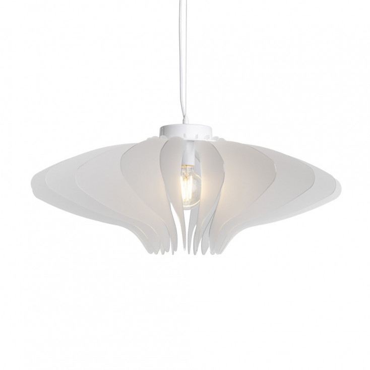 Lampada a sospensione con diffusore in cristallo acrilico grande