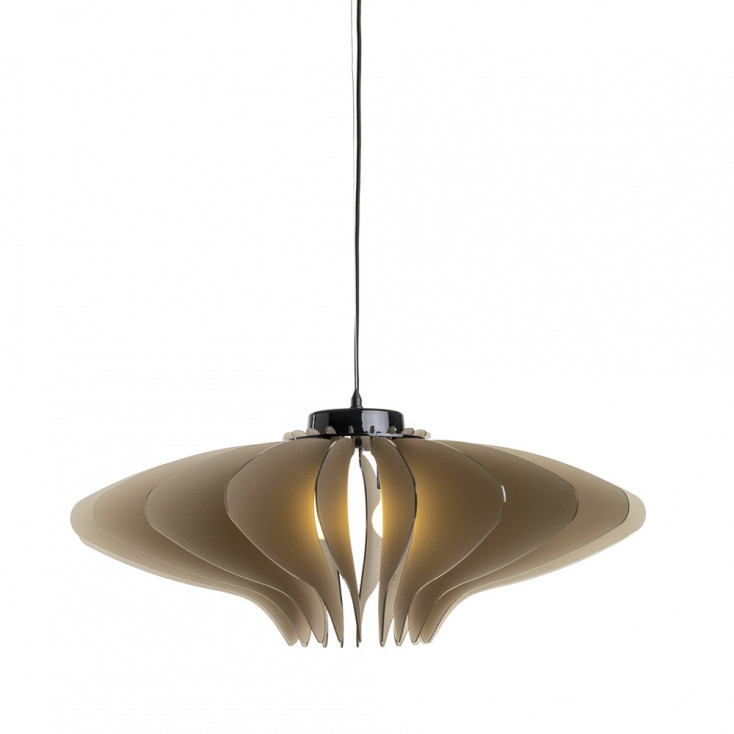 Lampada a sospensione con diffusore in cristallo acrilico grande