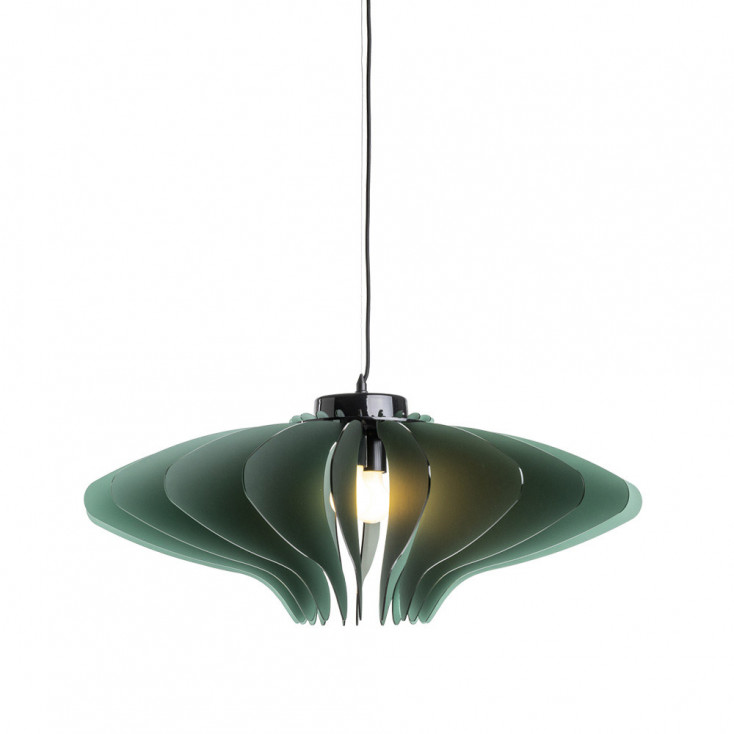 Lampada a sospensione con diffusore in cristallo acrilico grande