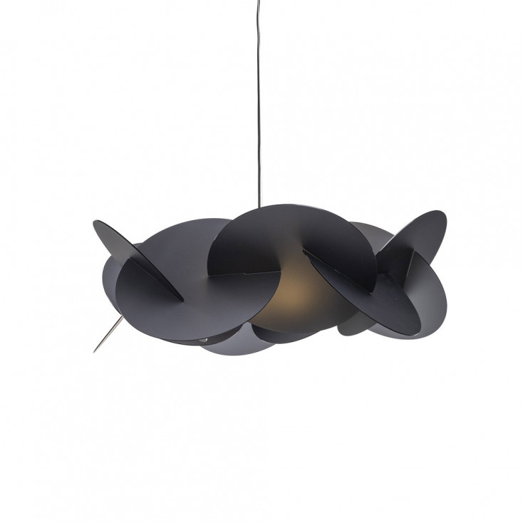 Lampada a sospensione con diffusore in plexiglass grande dal design modeno