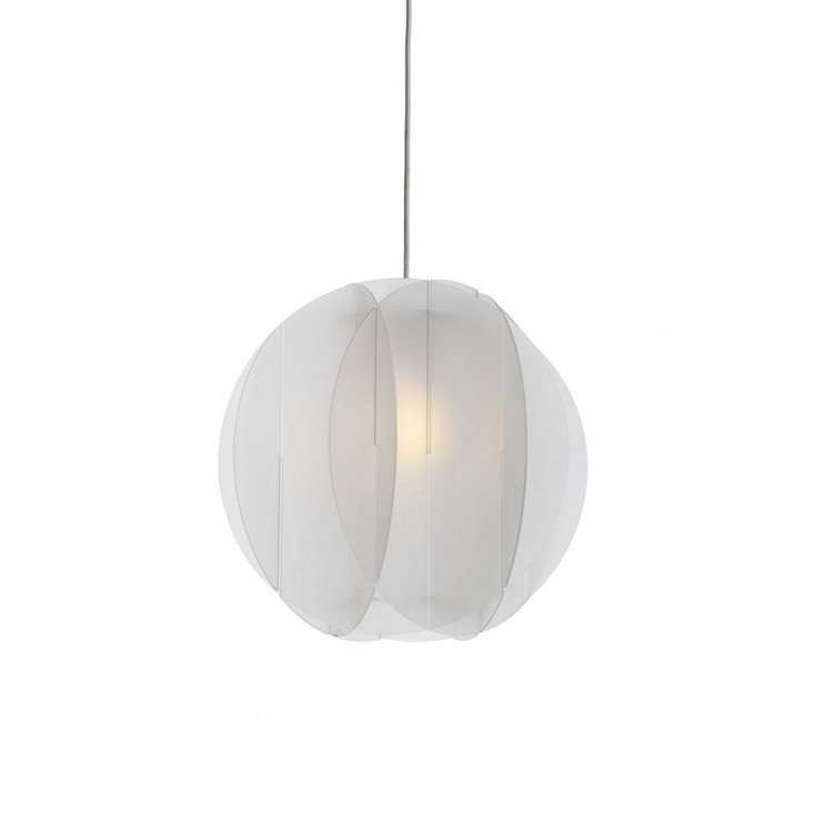 Lampada a sospensione grande con diffusore in plexiglass dal design modeno
