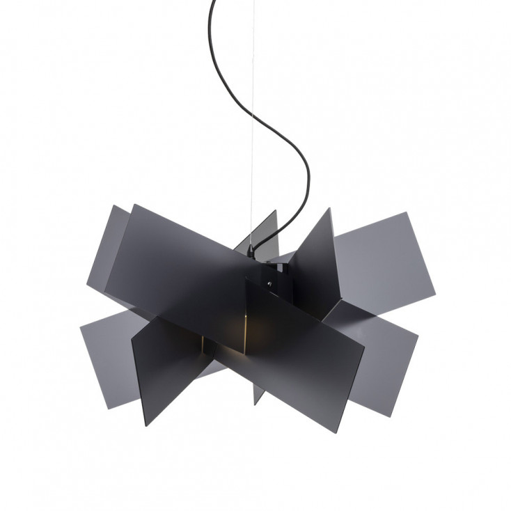 Lampada a sospensione moderna con diffusore in plexiglass grande