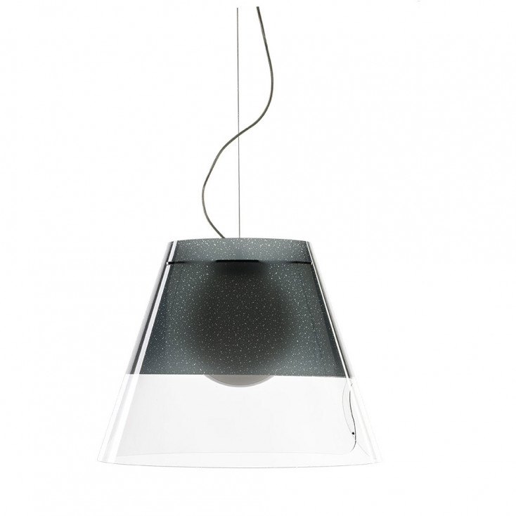 Lampada a sospensione per esterni con diffusore in plexiglass grande