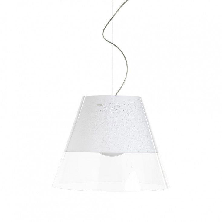 Lampada a sospensione per esterni con diffusore in plexiglass grande