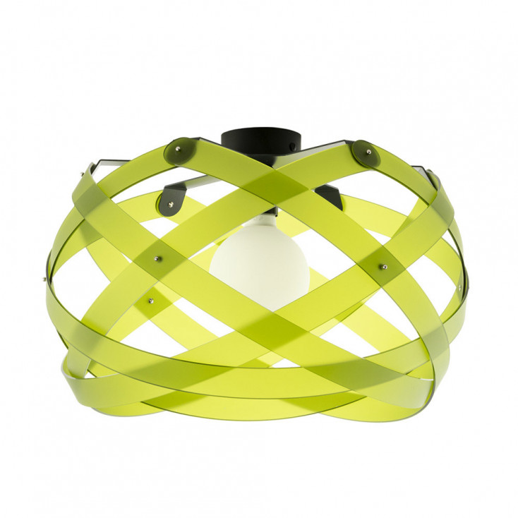 Plafoniera moderna con diffusore in plexiglass grande