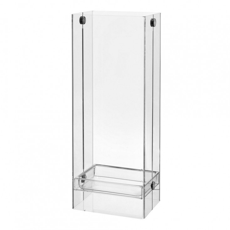 Portaombrelli con struttura in plexiglass dal design moderno