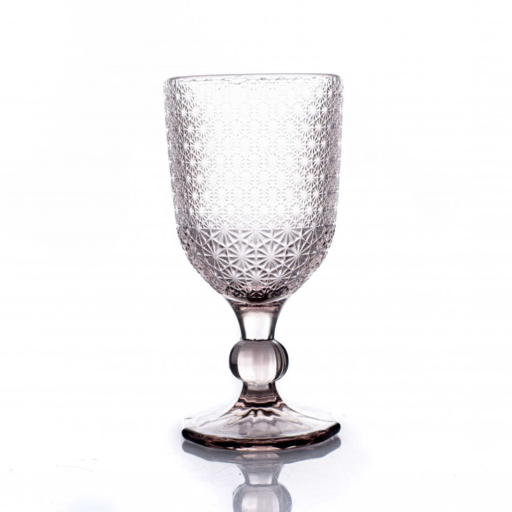 Set 6 pezzi calici in vetro per vino dal design elegante