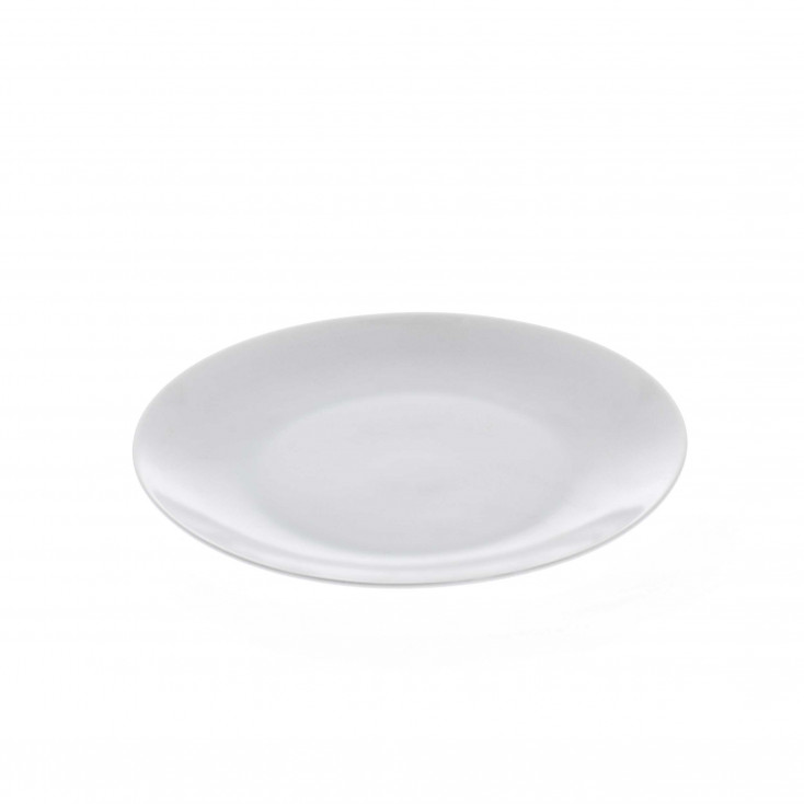 Set 6 pezzi piatti frutta in porcellana dal design semplice ed elegante