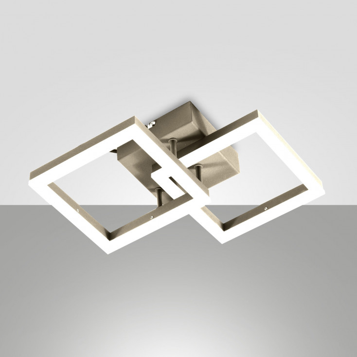Plafoniera da soffito a led con struttura in metallo e metacrilato grande