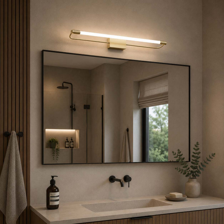 Applique da parete a LED media con struttura in metallo design moderno