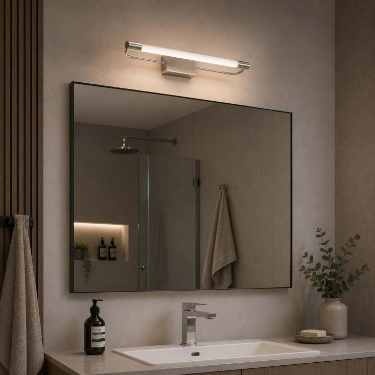 Applique da parete a LED piccola con struttura in metallo design moderno