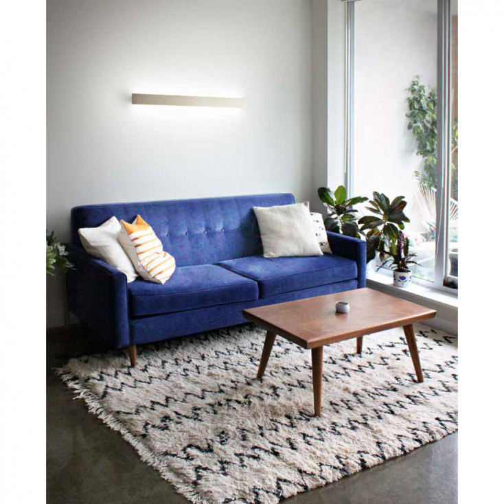 Applique da parete piccola a LED con struttura in alluminio dal design moderno