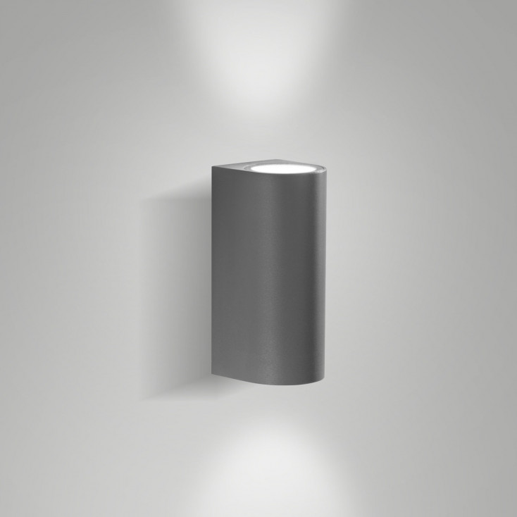 Applique LED da esterno in alluminio con una sorgente