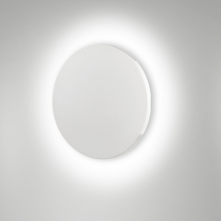 Applique rotonda a LED da esterno in alluminio dal design moderno