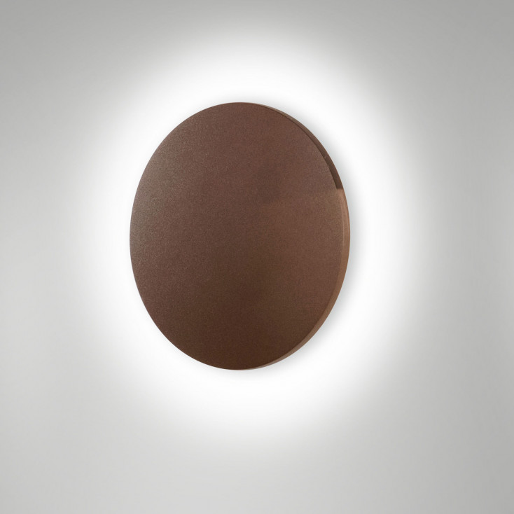 Applique rotonda a LED da esterno in alluminio dal design moderno