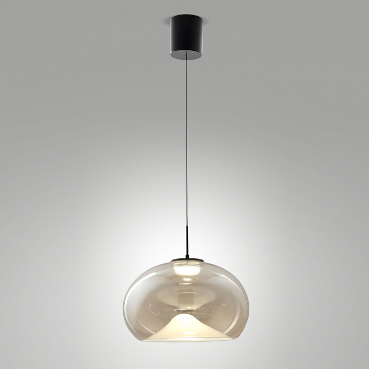 Lampada a sospensione di design moderno a LED dimmerabile diffusore in vetro