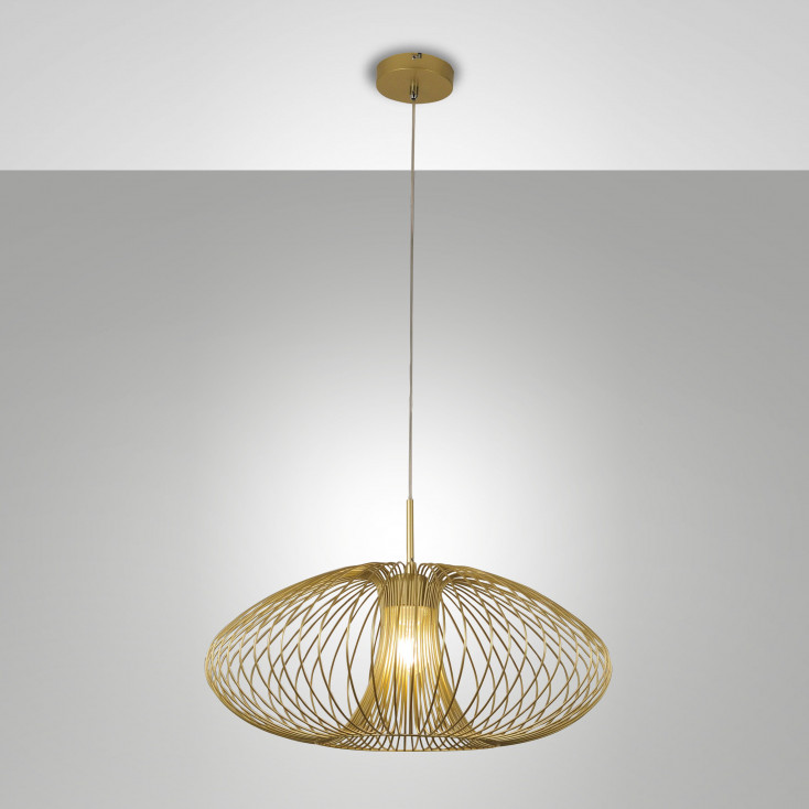 Lampada a sospensione moderna con struttura in metallo dal design moderno