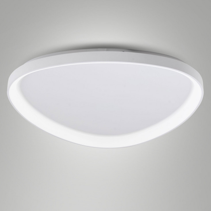 Plafoniera a LED in metallo con diffusore grande in metacrilato