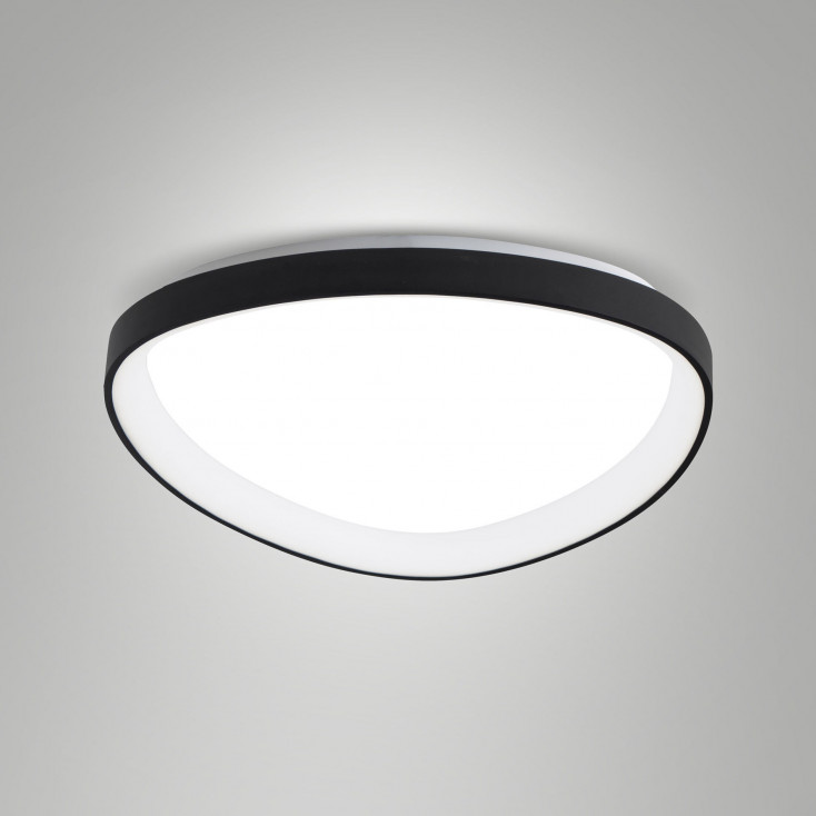 Plafoniera a LED in metallo con diffusore medio in metacrilato
