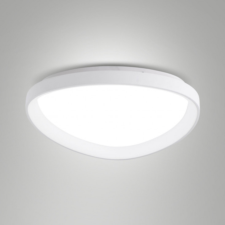 Plafoniera a LED in metallo con diffusore medio in metacrilato