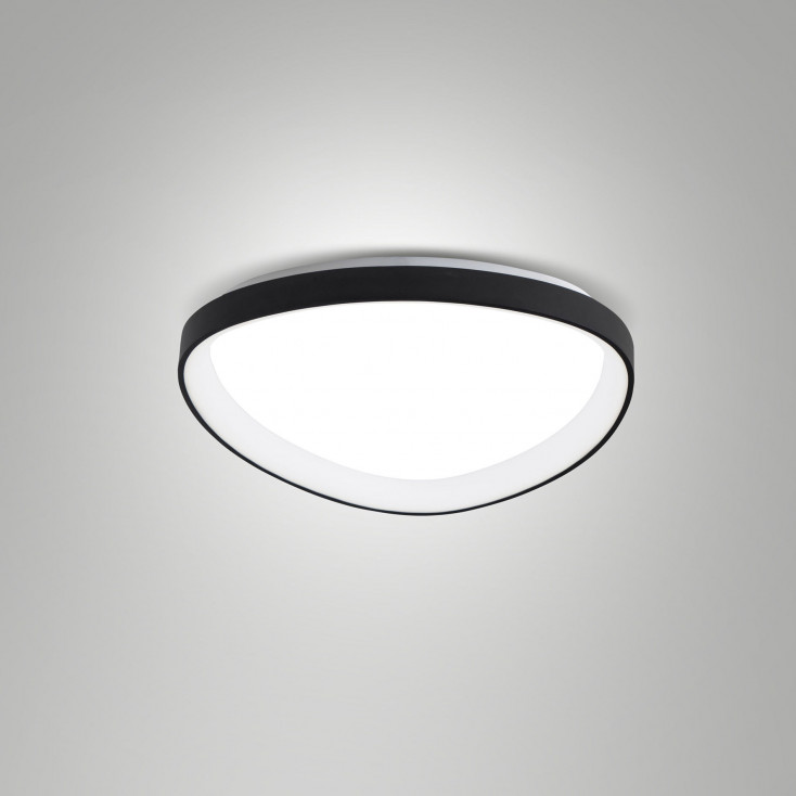 Plafoniera a LED in metallo con diffusore piccolo in metacrilato