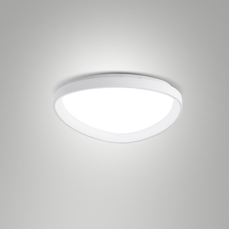 Plafoniera a LED in metallo con diffusore piccolo in metacrilato
