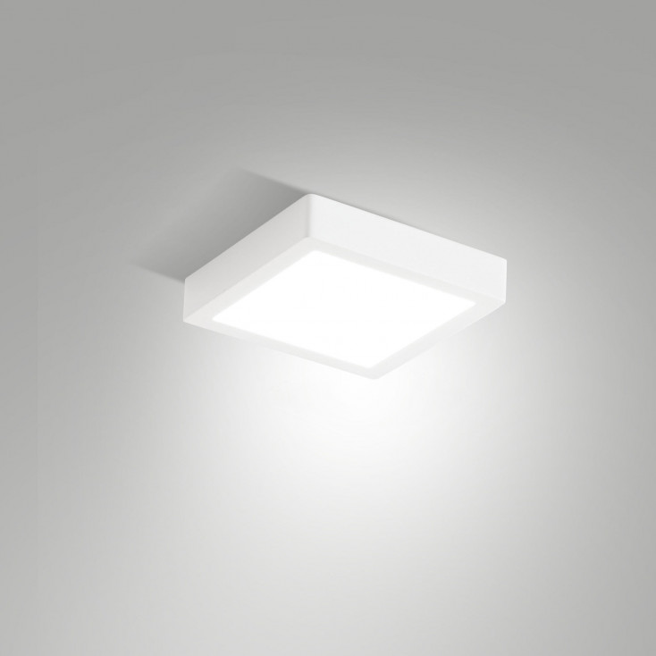 Plafoniera media a LED da soffitto con struttura in alluminio sottile